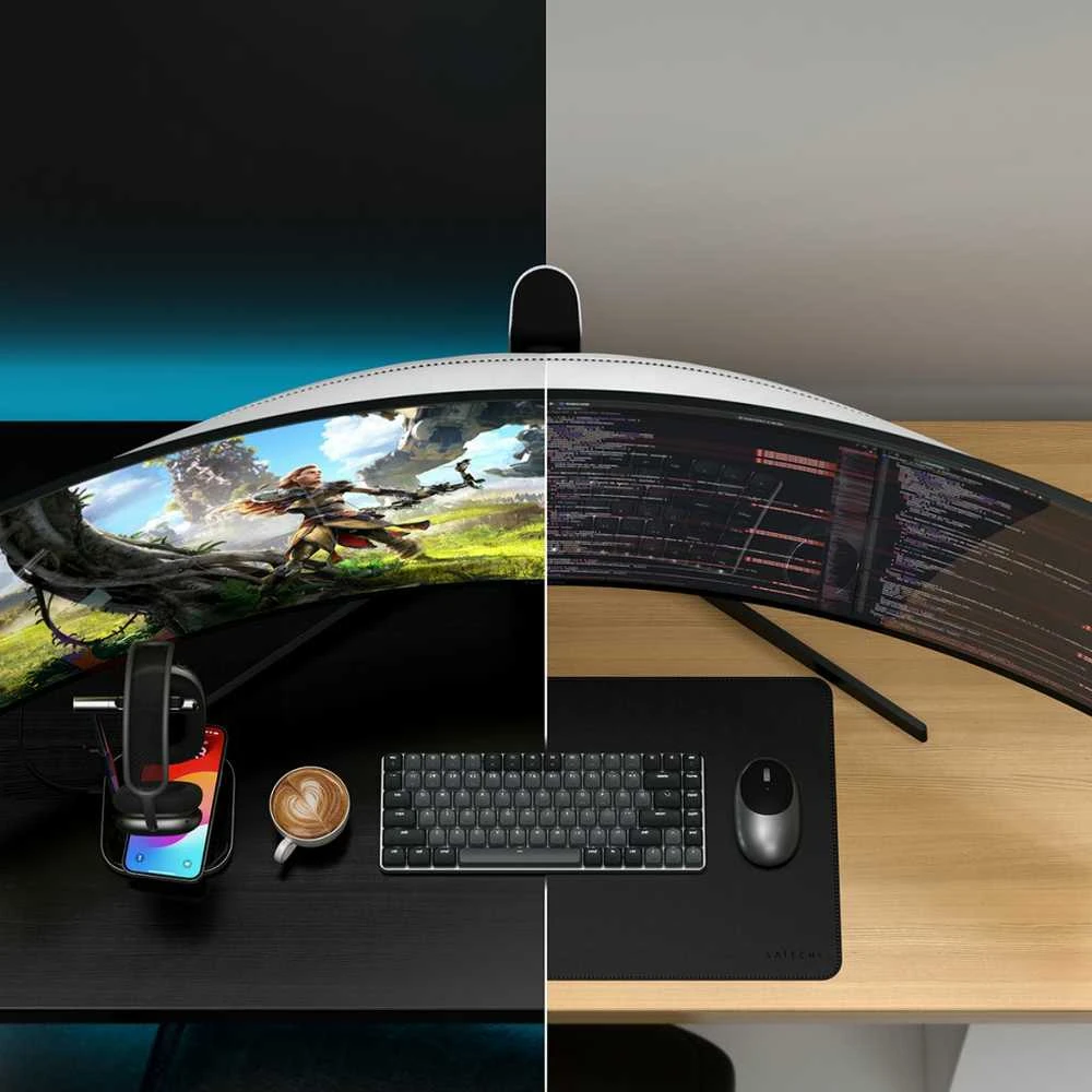 Satechi SM1 Slim Mechaninė su pašvietimu Bluetooth Klaviatūra - Nordic išdėstymas - Dark