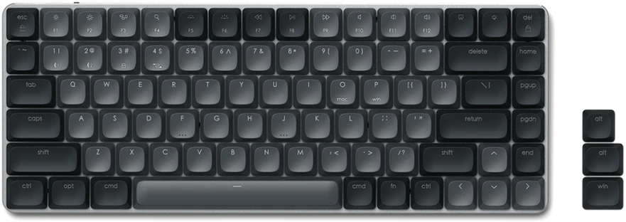 Satechi SM1 Slim Mechaninė su pašvietimu Bluetooth Klaviatūra - Nordic išdėstymas - Dark