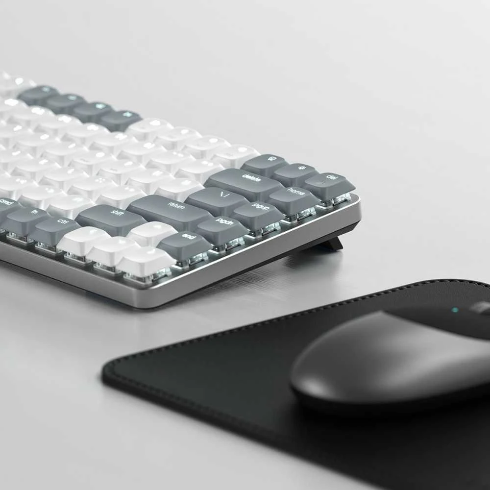 Satechi SM1 Slim Mechaninė su pašvietimu Klaviatūra Nordic išdėstymas - Light Pilkas