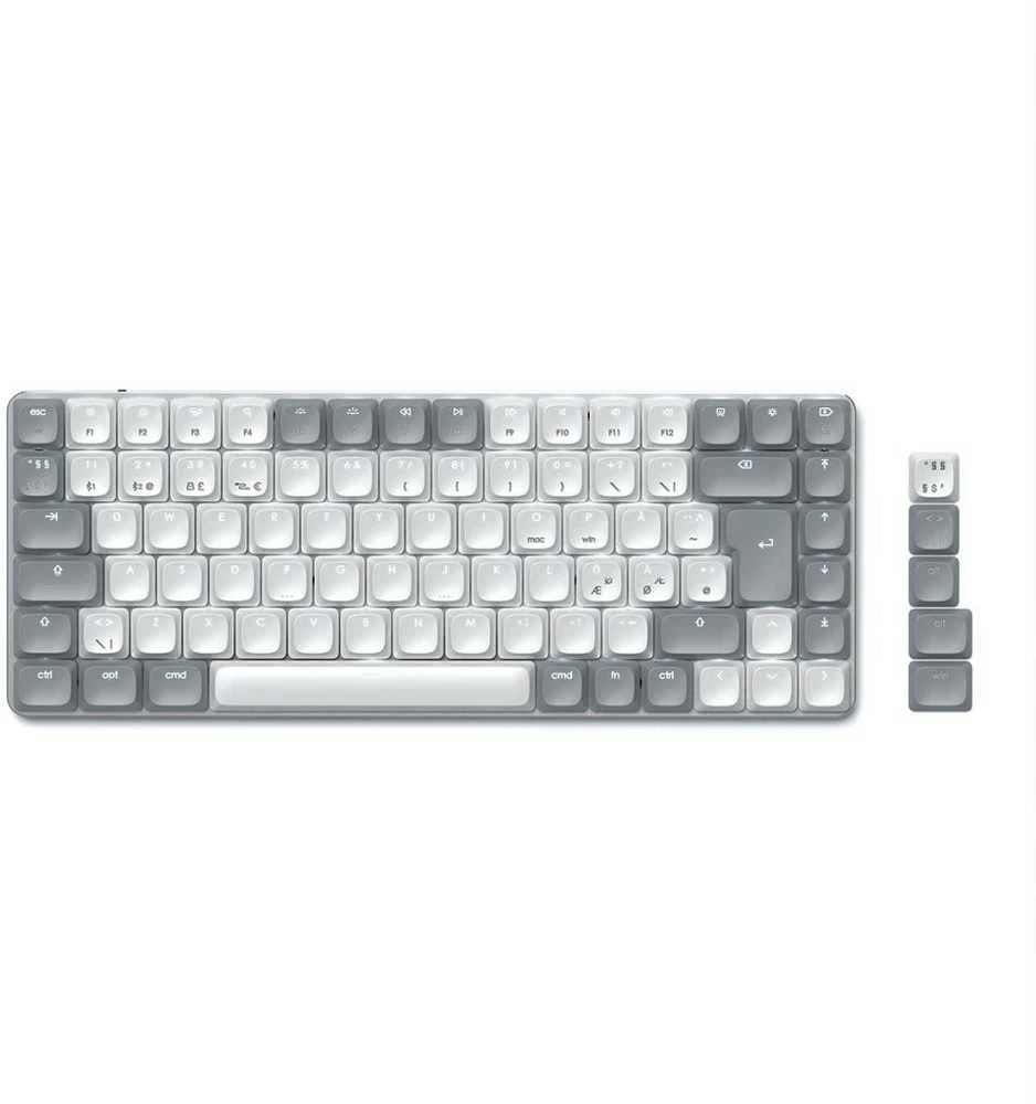 Satechi SM1 Slim Mechaninė su pašvietimu Klaviatūra Nordic išdėstymas - Light Pilkas