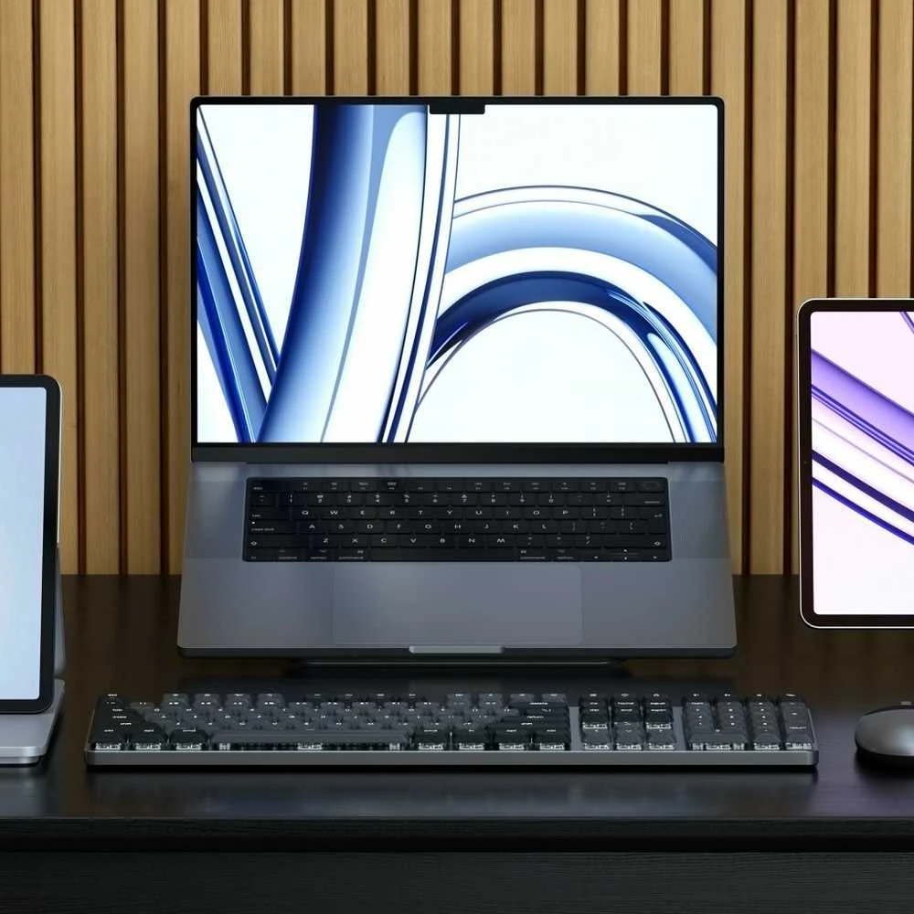 Satechi SM3 Slim Mechaninė su pašvietimu Bluetooth Klaviatūra Nordic išdėstymas - Dark