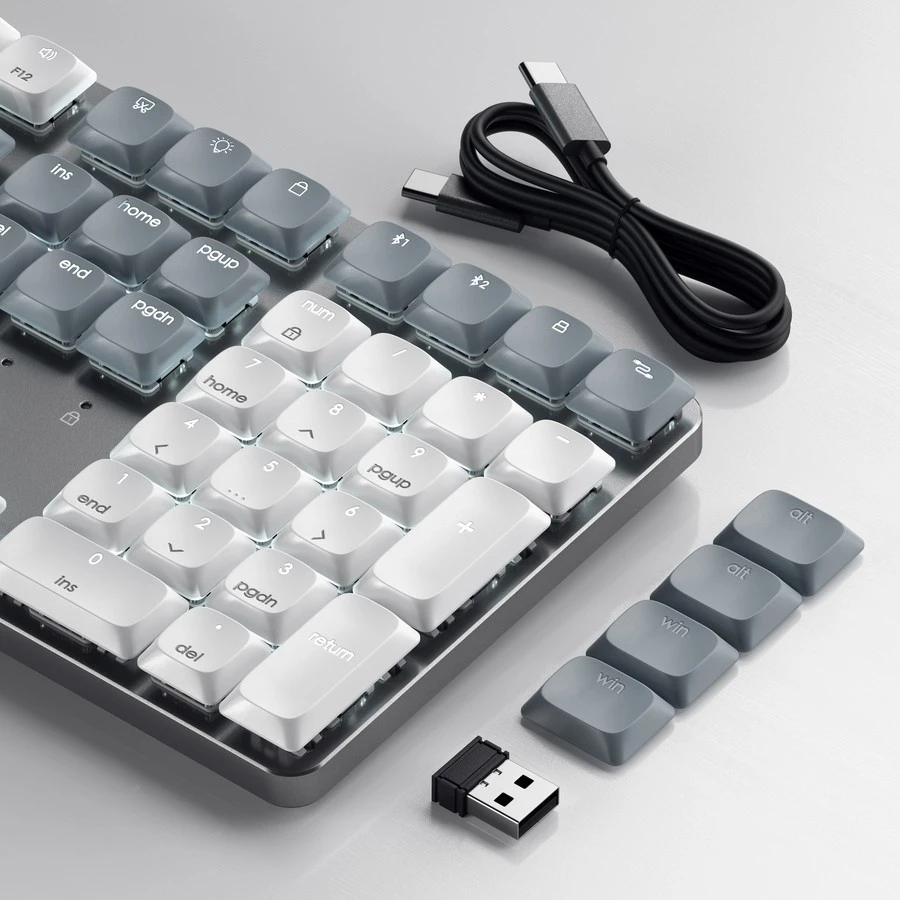 Belaidė mechaninė klaviatūra QWERTY klaviatūra Satechi SM3 Slim Mechaninė light