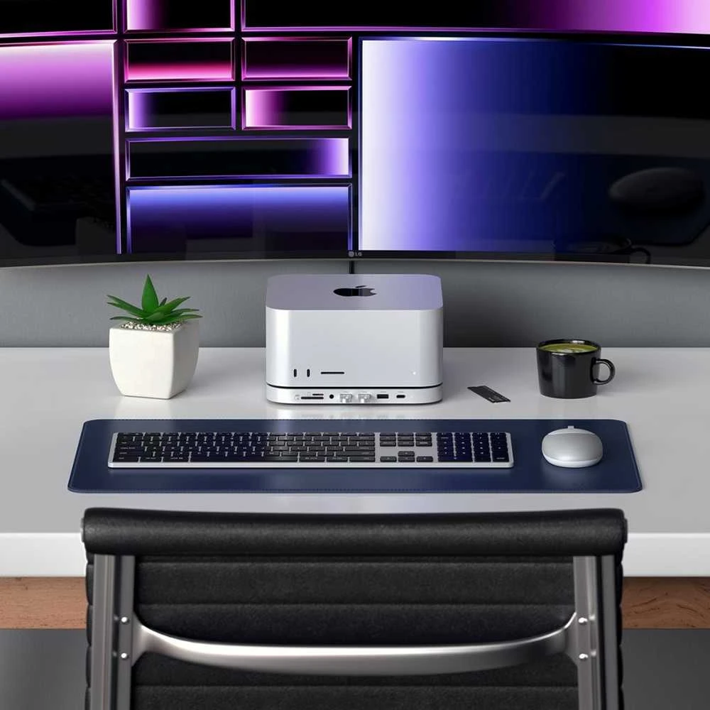 SATECHI Mac Mini stovas ir stebulė su NVMe SSD korpusu - Sidabrinis