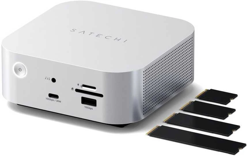 Satechi CubeDock su SSD diskų komplektu
