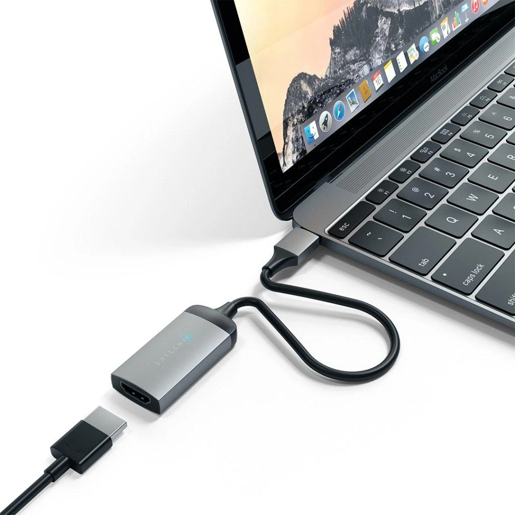 „Satechi“ USB-C USB adapteris – pilka HDMI (ST-TC4KHAM)