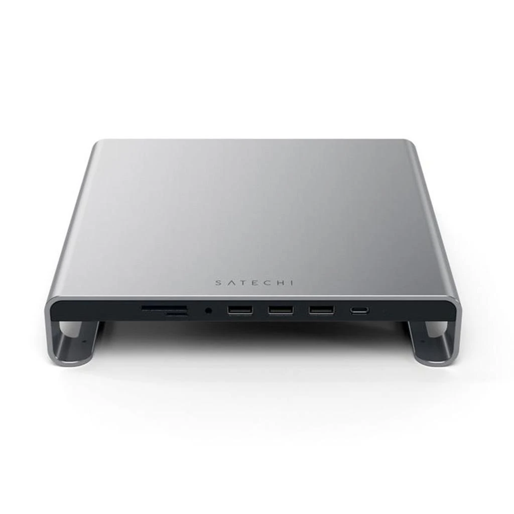 Laikiklis Satechi Aliuminio do iMac USB-C (USB-C, 3x USB-A, czytnik kart micro/SD, jack port) (sidabrinė)