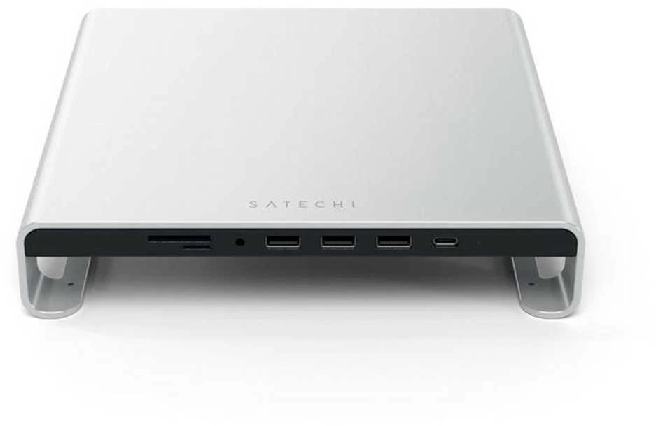 Laikiklis Satechi Aliuminio do iMac USB-C (USB-C, 3x USB-A, czytnik kart micro/SD, jack port) (sidabrinė)