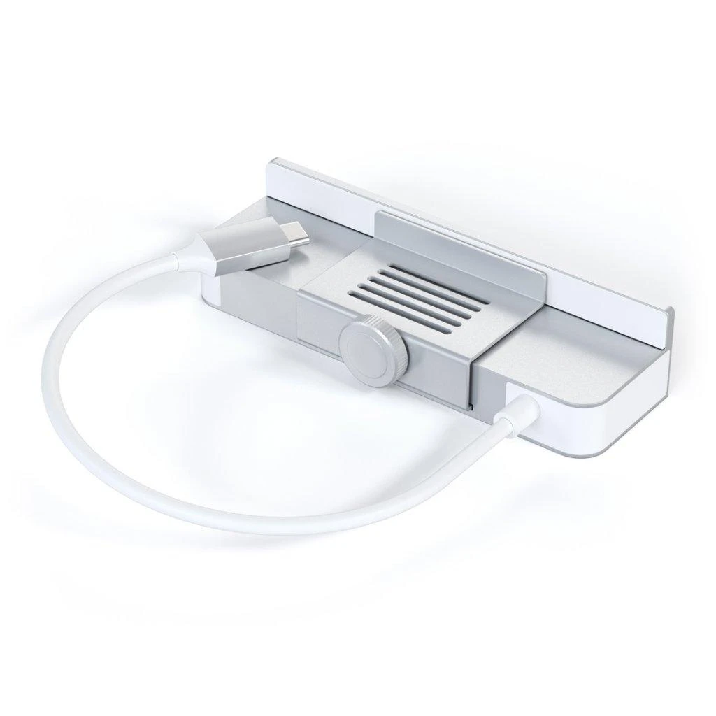 Adapteris HUB USB C Satechi for iMac M1 2021 24" and 27" Studio Ekranas 2022 ST-UCICHS sidabrinis