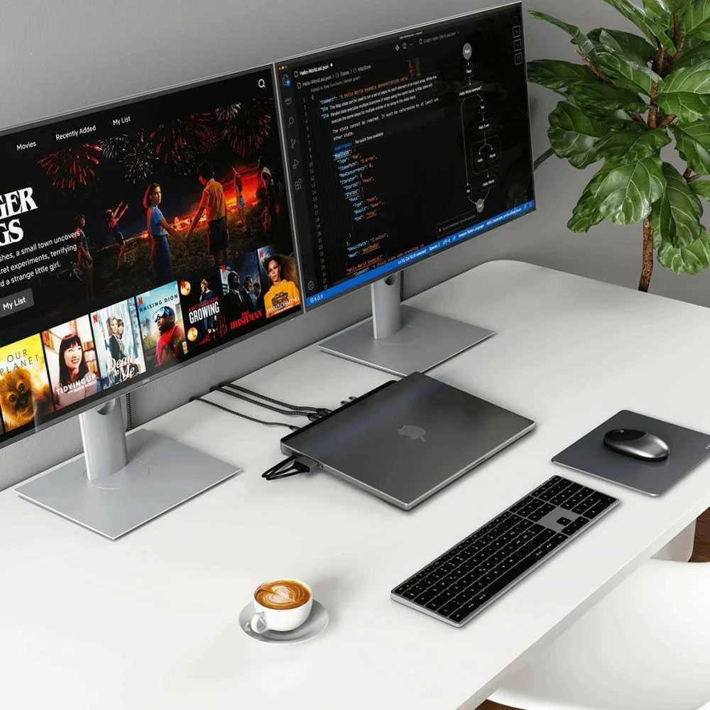 Satechi USB-C dviejų dokų stovas