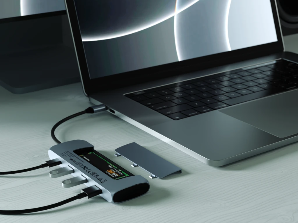 USB šakotuvas / SSD ek. Satechi USB-C 4K HDMI/2xUSB-A/1xUSB-C Kosminė pilka