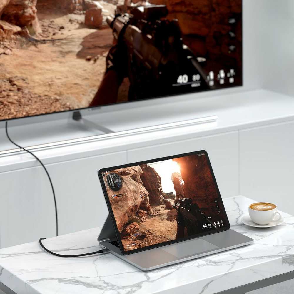 SATECHI USB-C į HDMI 2.1 8K laidas
