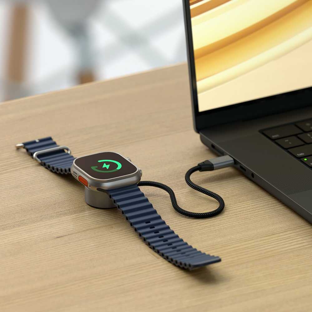 SATECHI USB-C magnetinis greito įkrovimo laidas, skirtas Apple Watch
