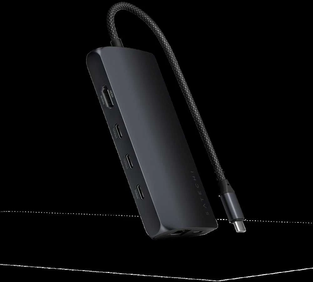 SATECHI USB-C MultiPort Adapteris 8K su Ethernet V3 – vidurnaktis