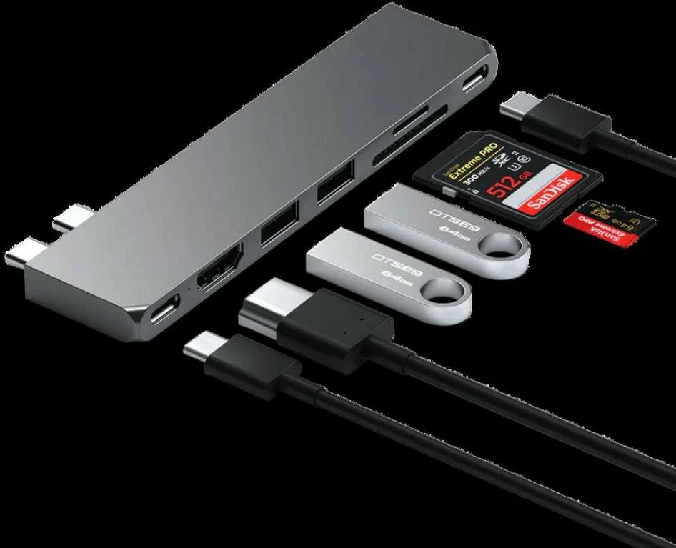 SATECHI Pro Hub Slim – erdvinė pilka