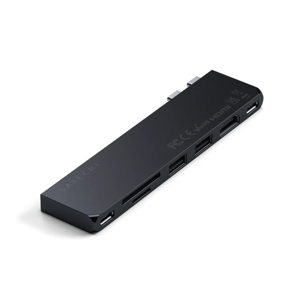 Satechi Pro HUB Slim tamsiai pilkas 7in1 adapteris