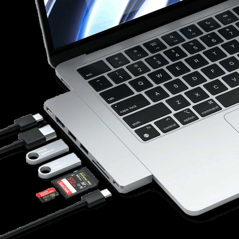 SATECHI Pro Hub Slim - Sidabrinis