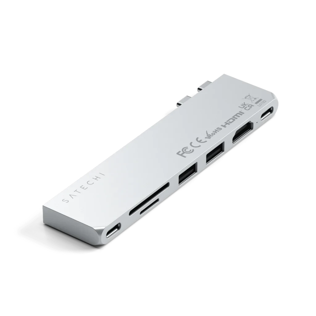 SATECHI Pro Hub Slim su USB-C ir HDMI jungtimis