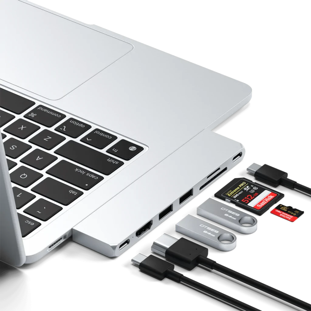 SATECHI Pro Hub Slim - Sidabrinis