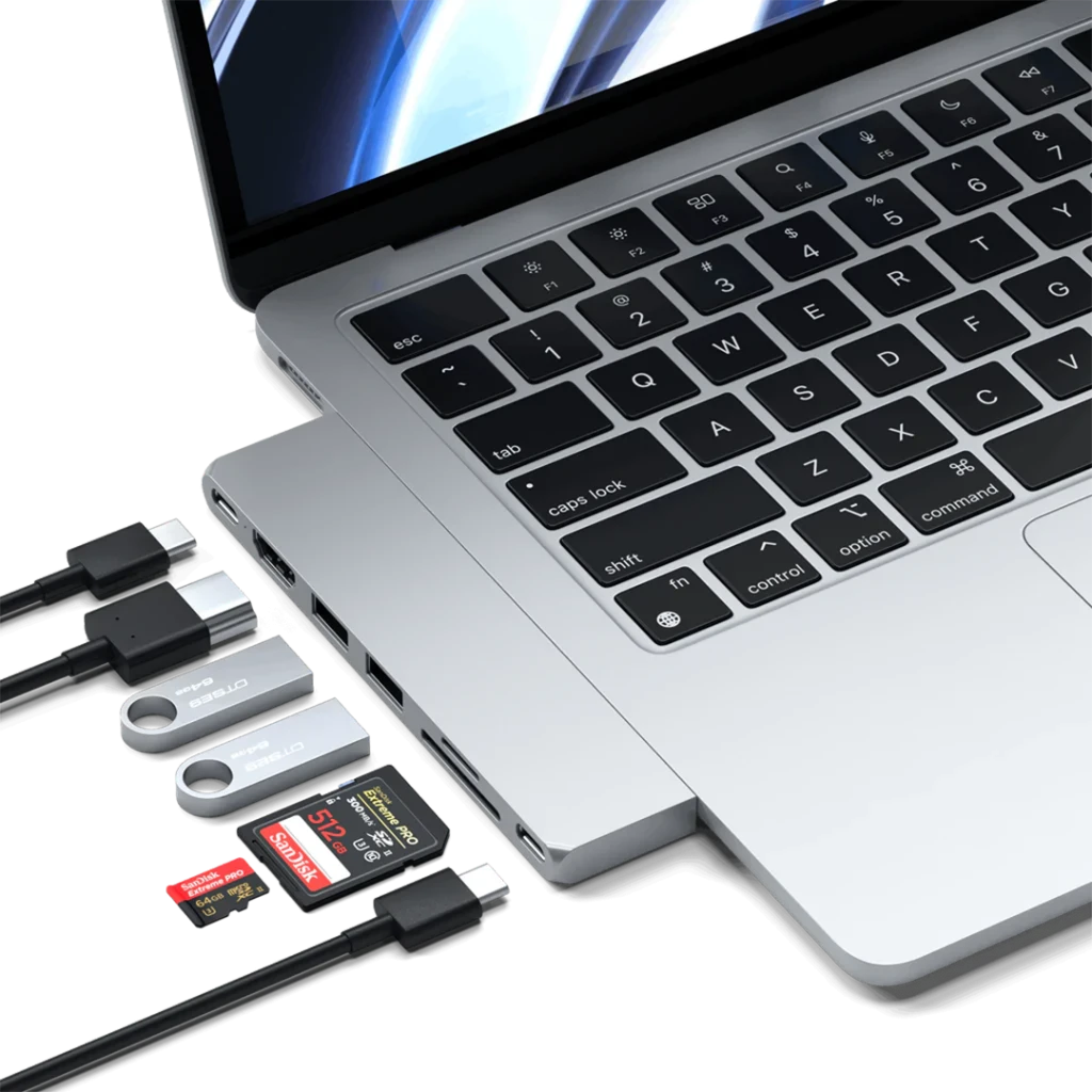 SATECHI Pro Hub Slim - Sidabrinis