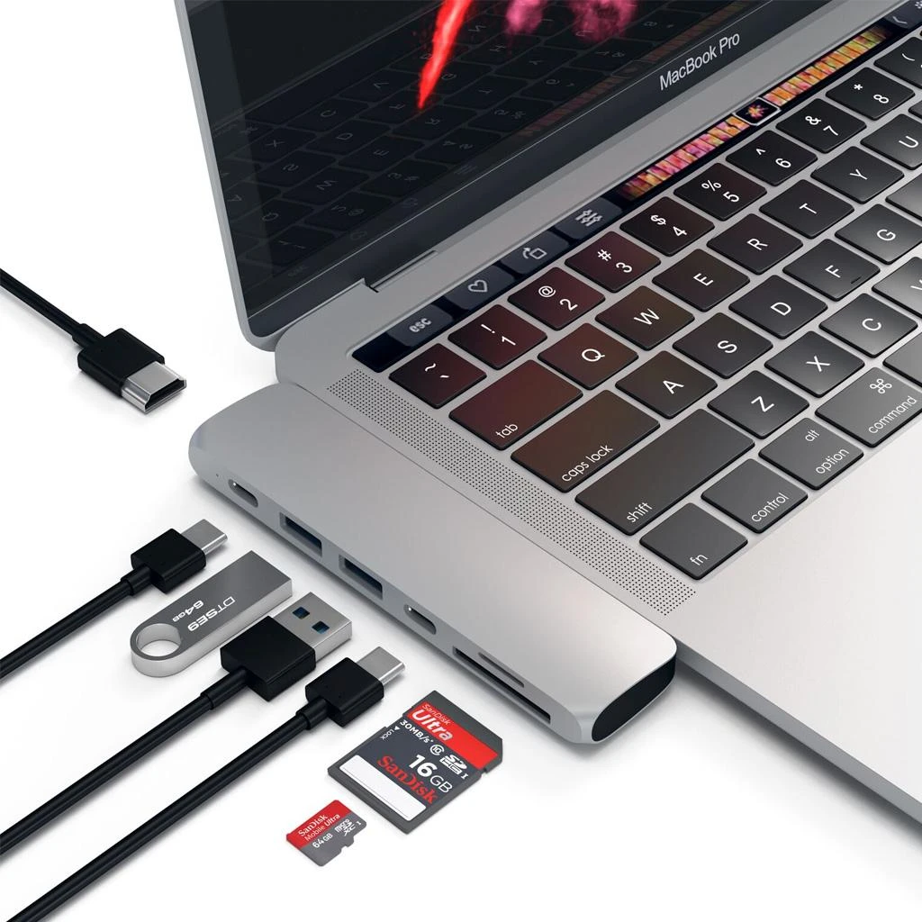 Stotis / replikatorius Satechi Pro Hub USB- C (ST- CMBPS)