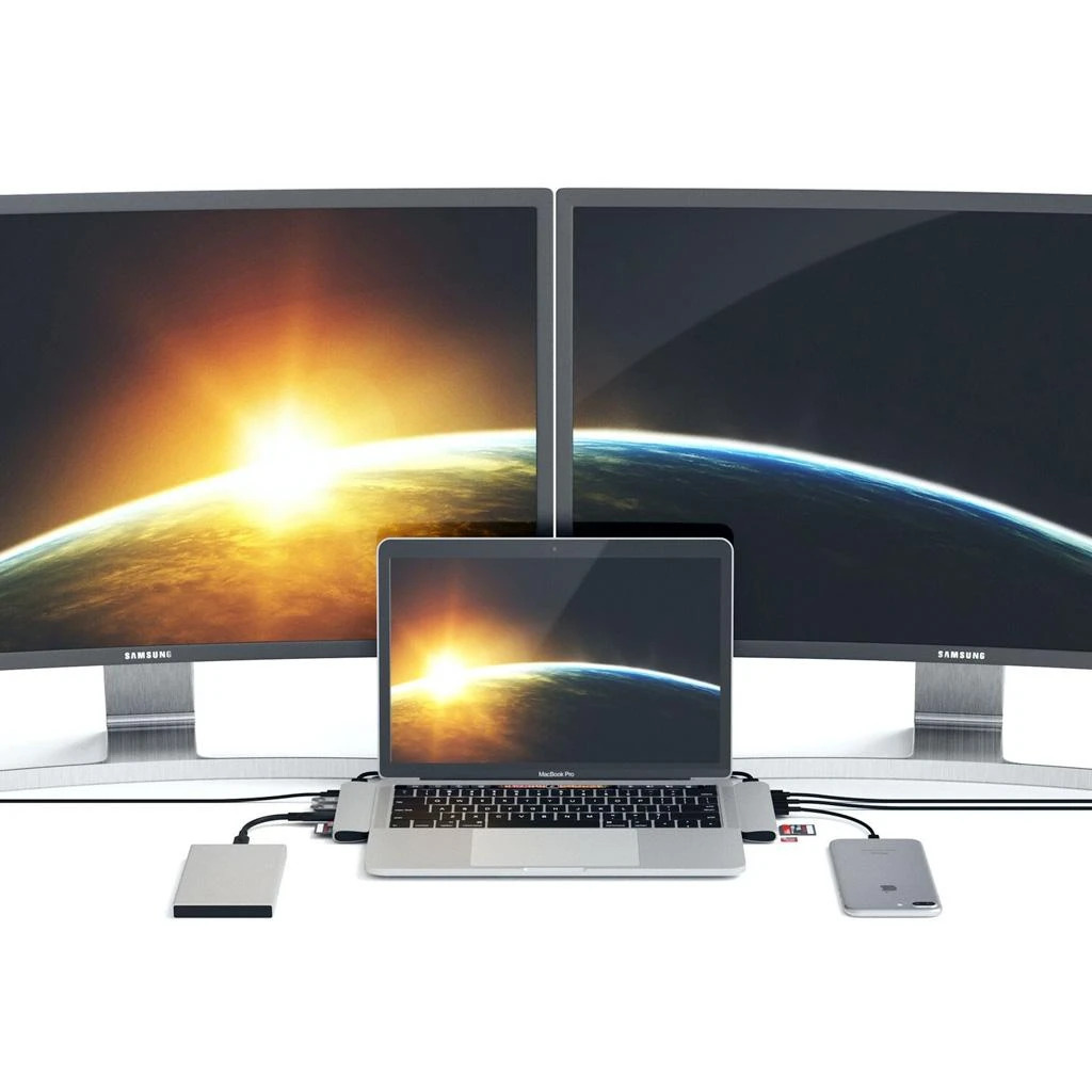 Apple Satechi USB-C 7 Multiport Kosminė pilka adapteris