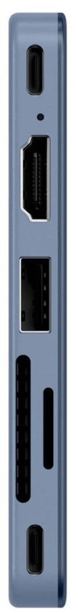 „Satechi USB-C Snap Hub“, skirtas „MacBook Neo“ – indigo spalvos