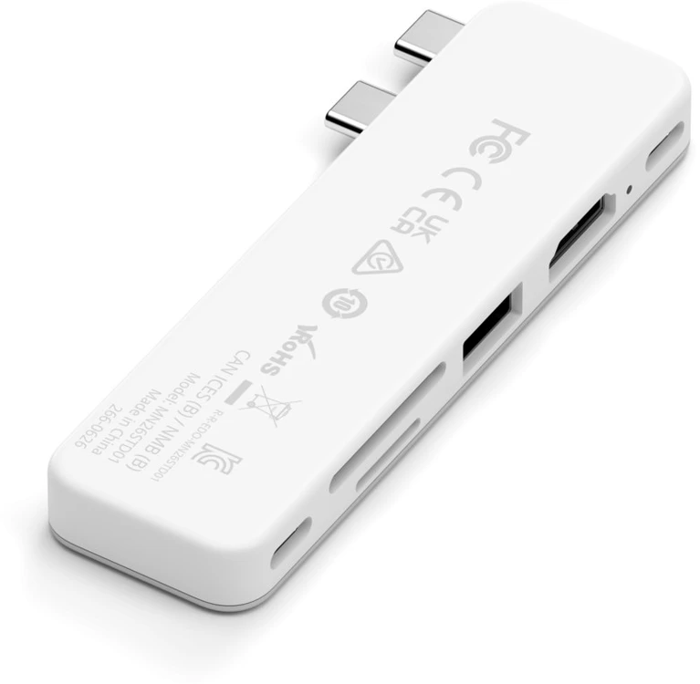 „Satechi“ USB-C Snap Hub, skirtas „MacBook Neo“ – sidabrinis