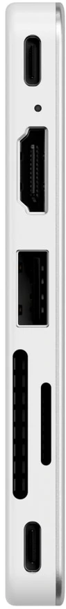 „Satechi“ USB-C Snap Hub, skirtas „MacBook Neo“ – sidabrinis