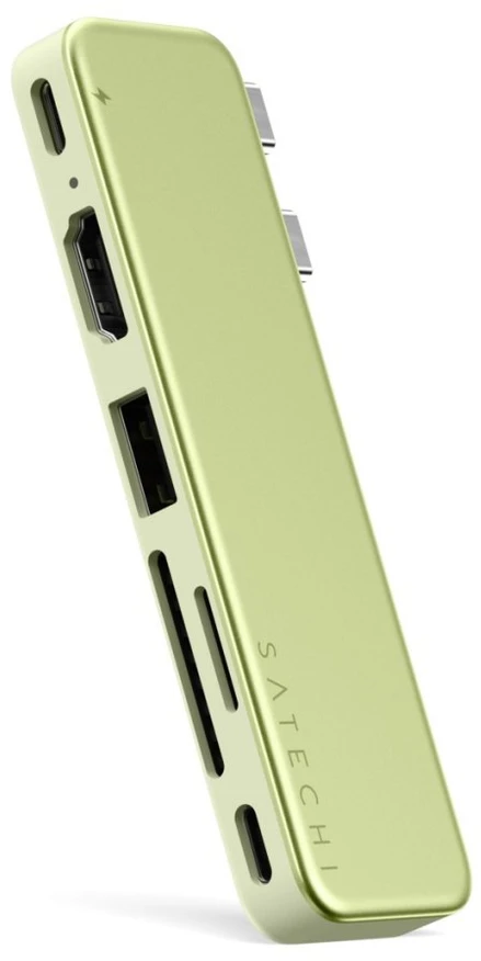 „Satechi“ USB-C Snap Hub, skirtas „MacBook Neo“ – citrusinis