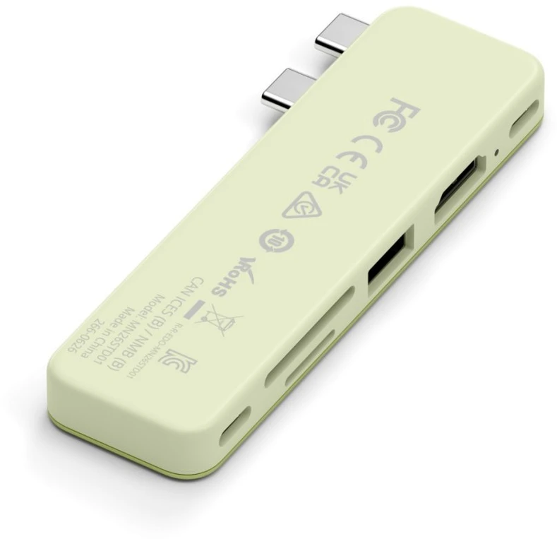 „Satechi“ USB-C Snap Hub, skirtas „MacBook Neo“ – citrusinis