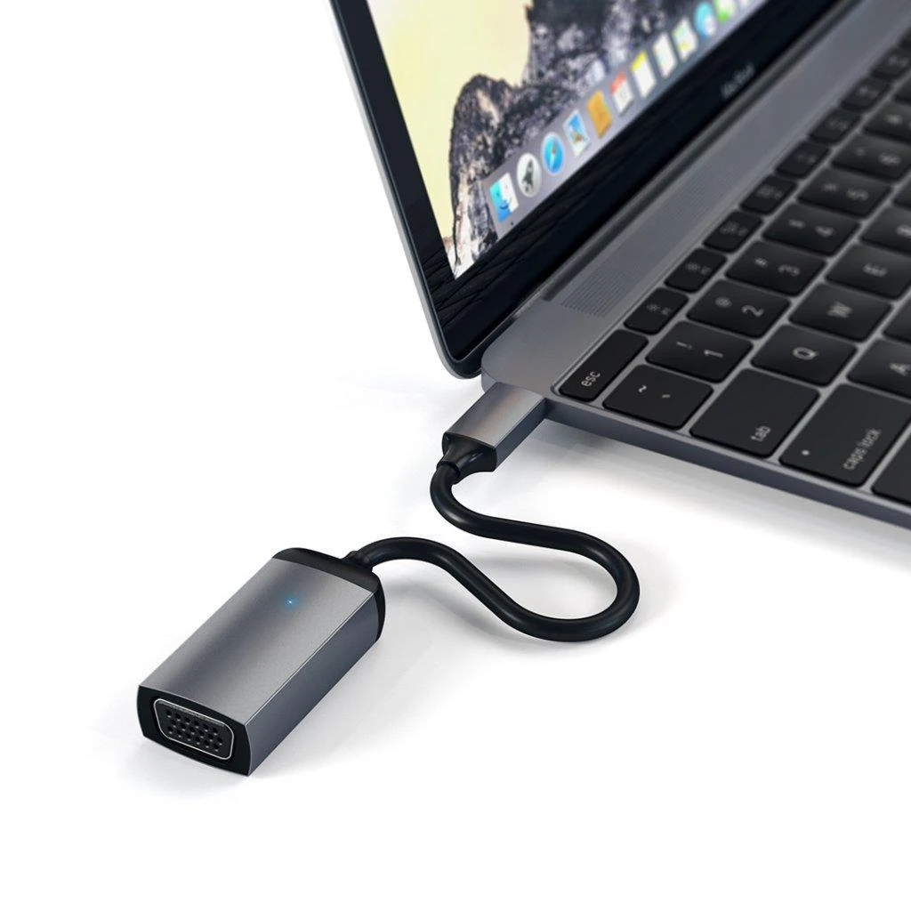 Adapteris USB Satechi USB-C - VGA Sidabrinė (ST-TCVGAS)