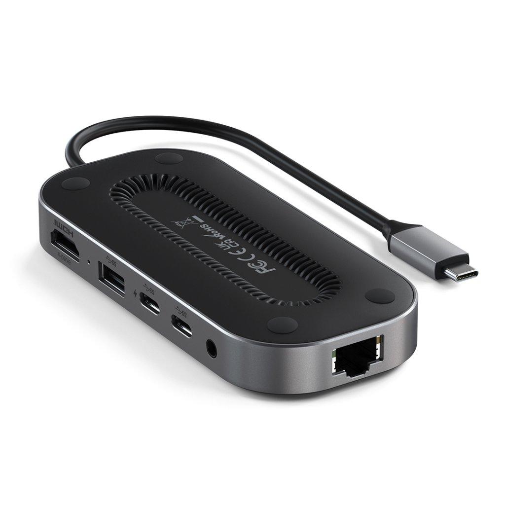 HUB USB Satechi ADAERY HUB USB -C SATECHI TYPE- C SATECHI USB-4 DAUGIERPORT IN 2.5G Ethernet (1XHDMI2.1, 1XUSB-A, 2X USB-C, AUDIO 3.5MM, Ethernet (Žalias))