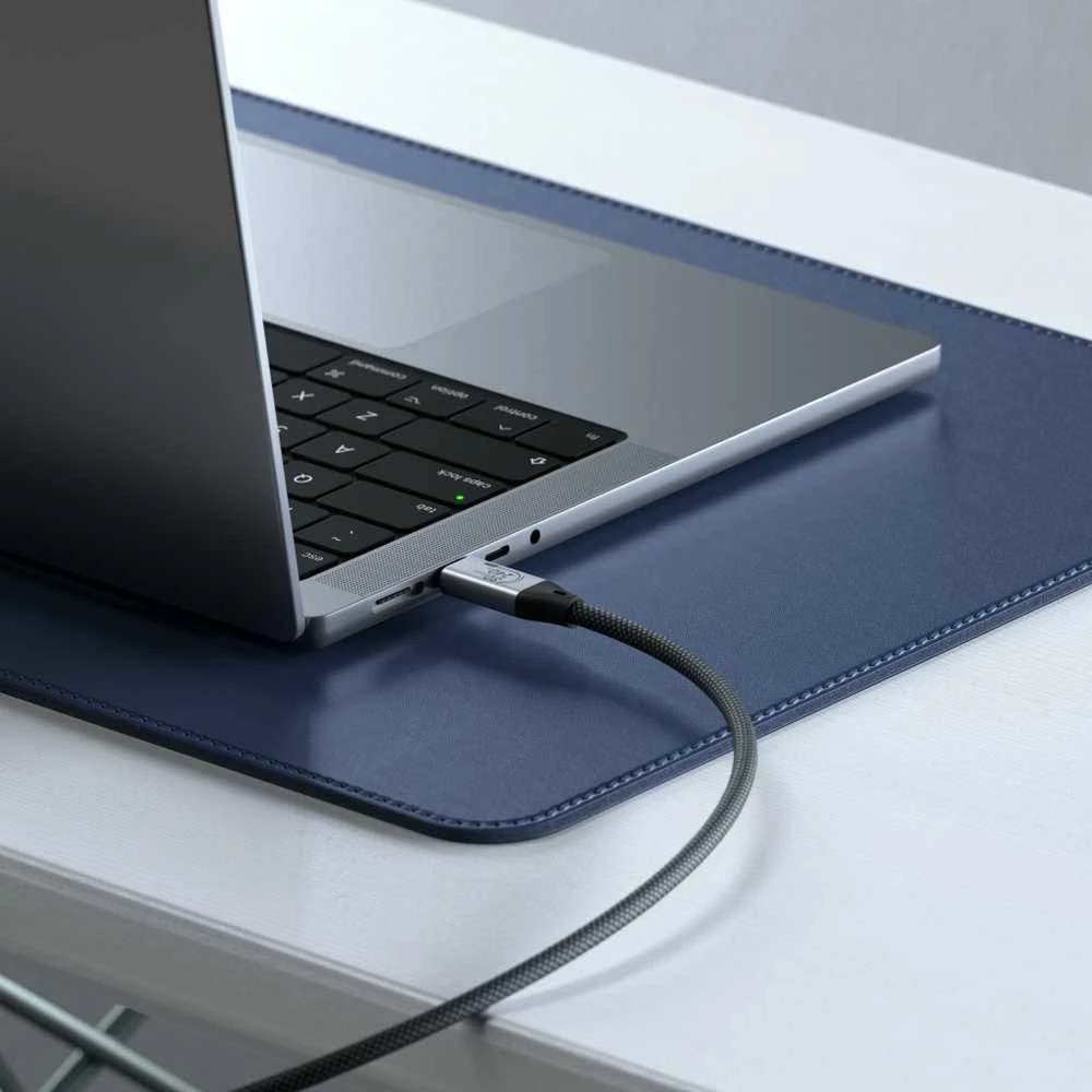 Satechi Kabelis USB USB-C - USB-C 1.2 m Juodai-sidabrinė (ST-YU4120K)