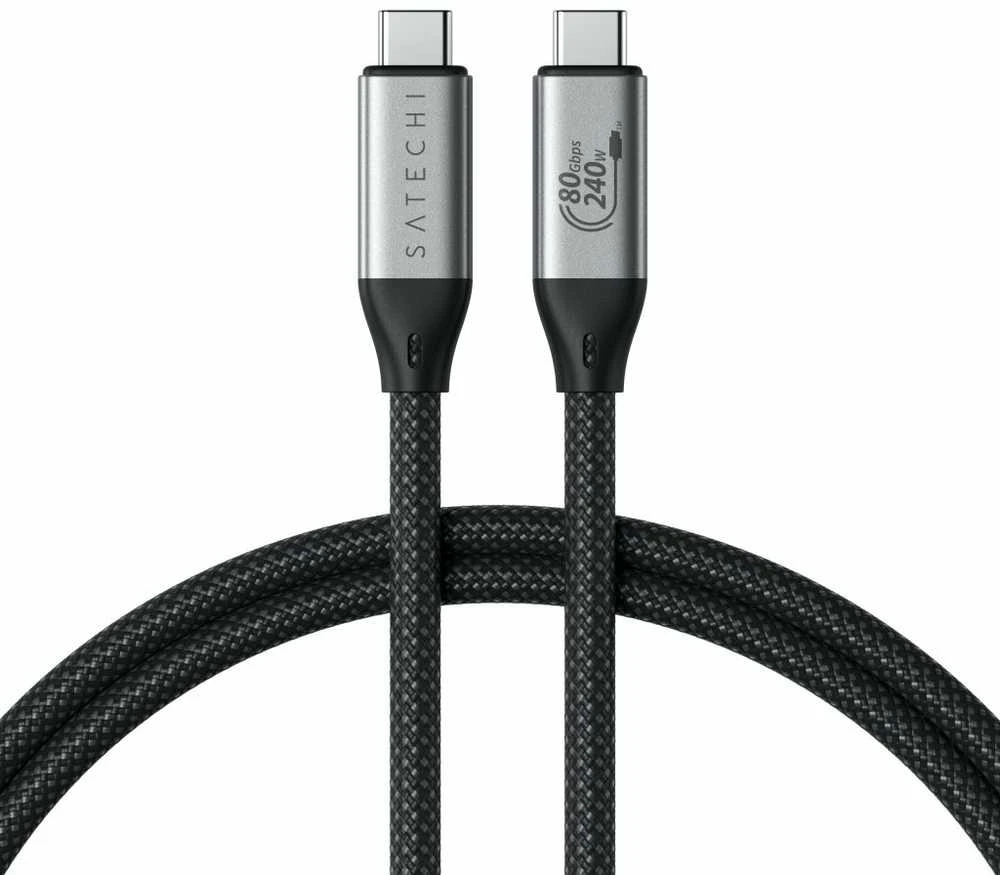 Satechi Kabelis USB USB-C - USB-C 1.2 m Juodai-sidabrinė (ST-YU4120K)