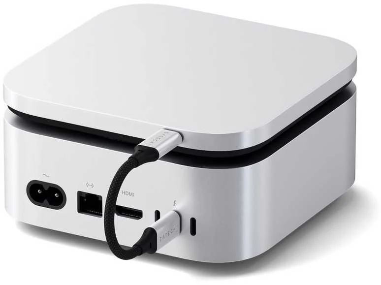 Disk adapter Satechi USB4 Slim NVMe SSD Enclosure sidabrinis