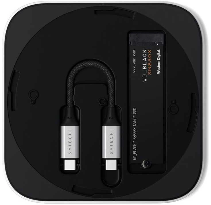 Disk adapter Satechi USB4 Slim NVMe SSD Enclosure sidabrinis