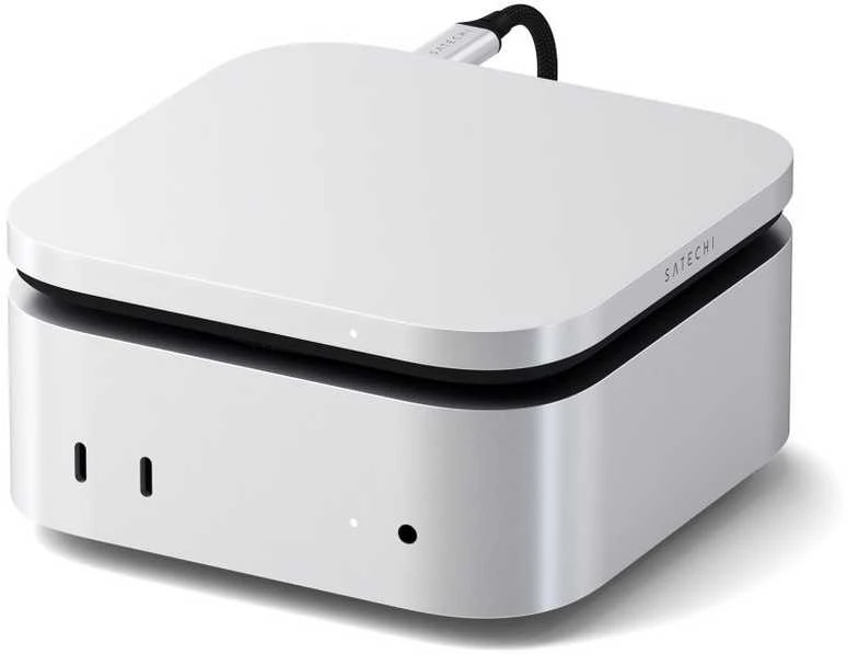 Disk adapter Satechi USB4 Slim NVMe SSD Enclosure sidabrinis
