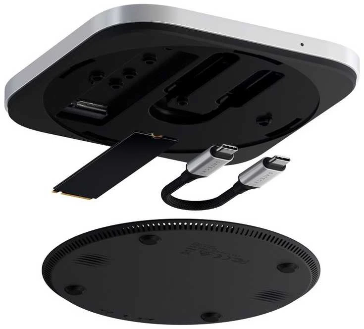 Disk adapter Satechi USB4 Slim NVMe SSD Enclosure sidabrinis