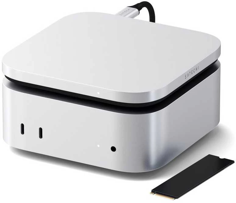 Disk adapter Satechi USB4 Slim NVMe SSD Enclosure sidabrinis