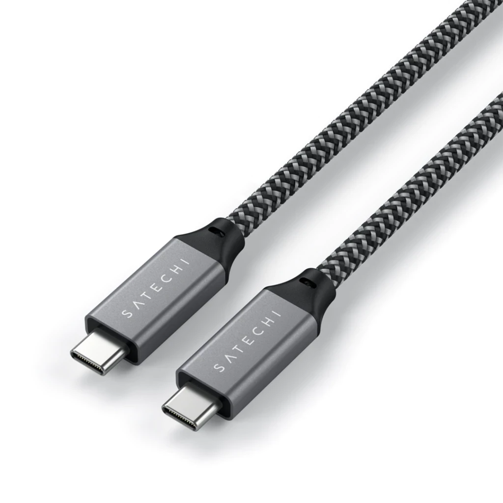 USB C laidas į USB C Satechi 100W 0,25 m ST-U4C25M erškėčiai pilka
