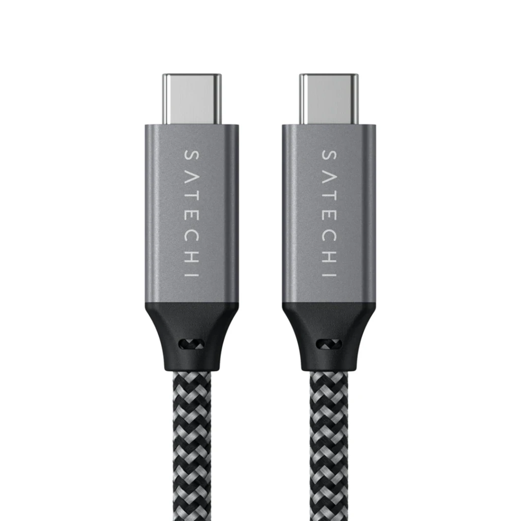 USB C laidas į USB C Satechi 100W 0,25 m ST-U4C25M erškėčiai pilka