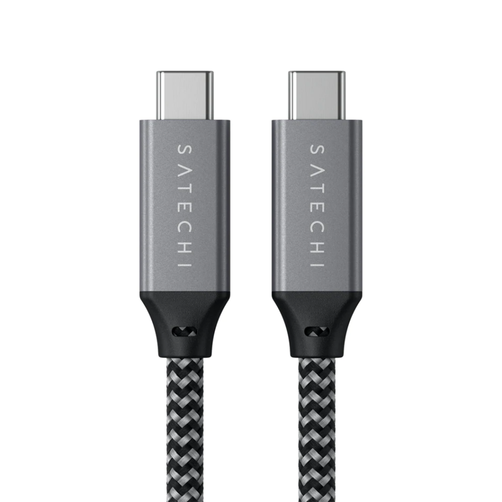 Satechi USB4 100W USB-C – USB-C 80cm (pilka erdvė)