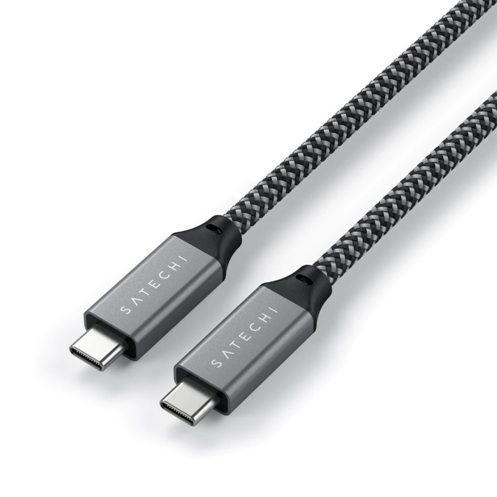 Satechi USB4 100W USB-C – USB-C 80cm (pilka erdvė)