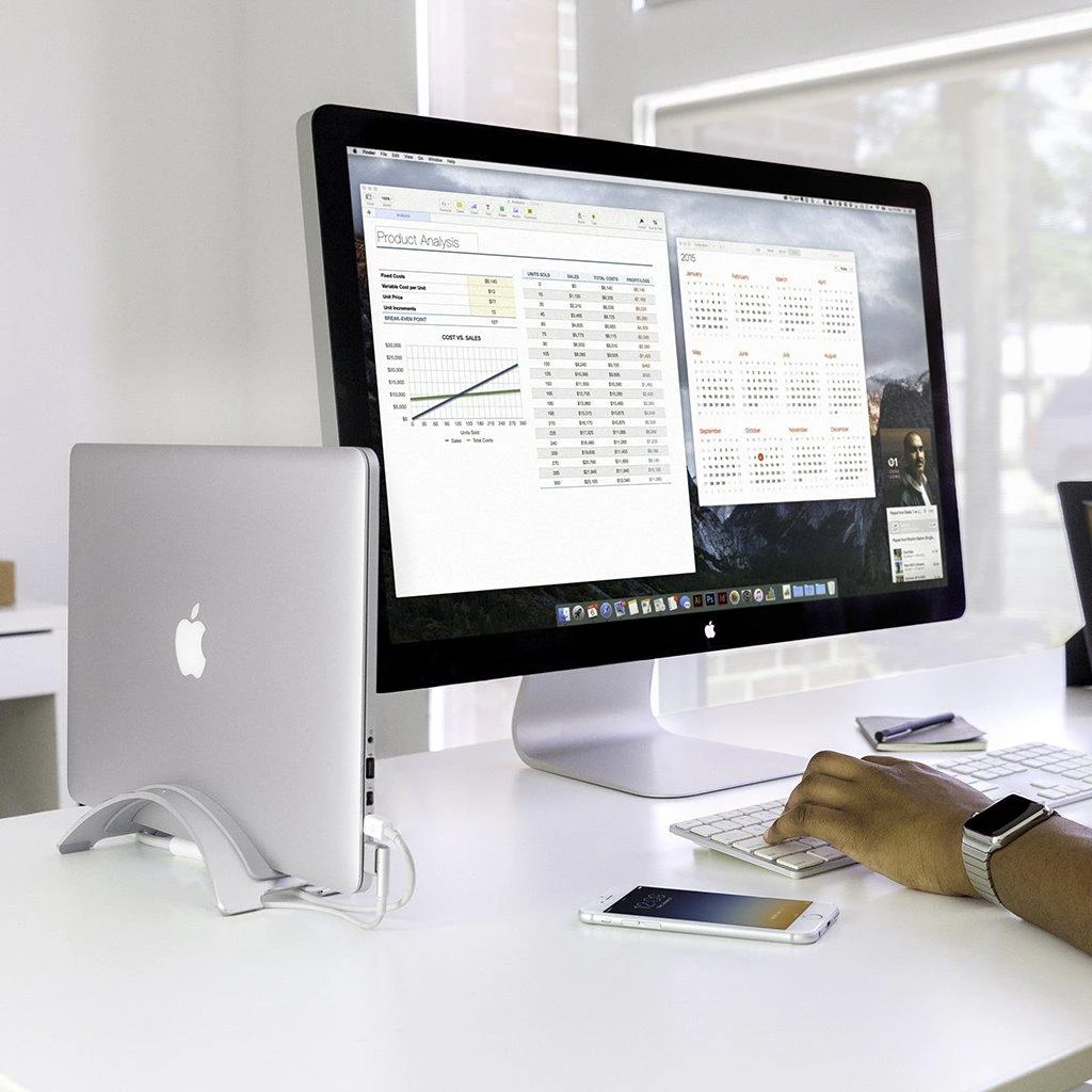 „Twelve South BookArc“, skirta „MacBook“ (sidabrinis)