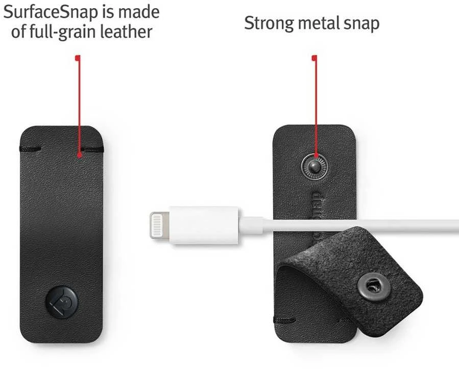 „Twelve South CableSnap Stay“ – juoda