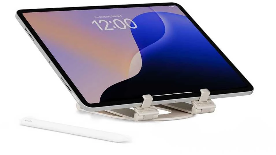 „Twelve South Curve Mini Stand“ – reguliuojamas aliumininis „iPad“ stovas (koupa)