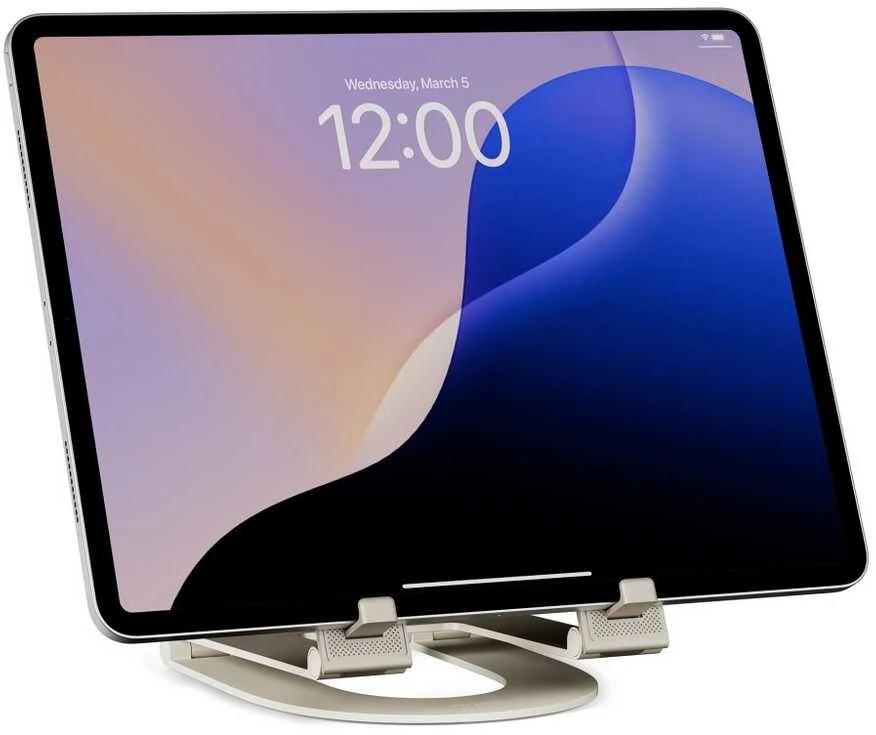 „Twelve South Curve Mini Stand“ – reguliuojamas aliumininis „iPad“ stovas (koupa)