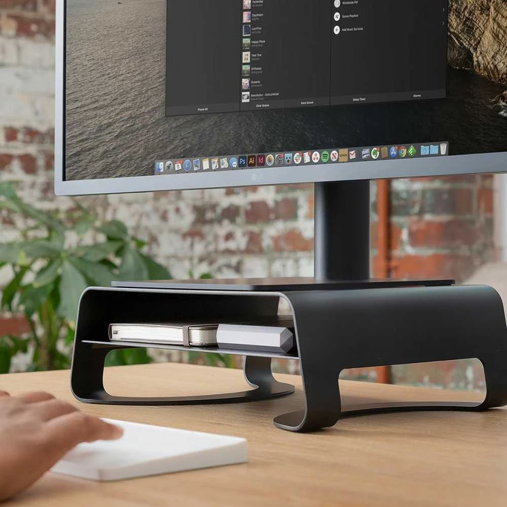 Twelve South Dvylika South Curve Riser, skirta Apple iMac (Juodas)