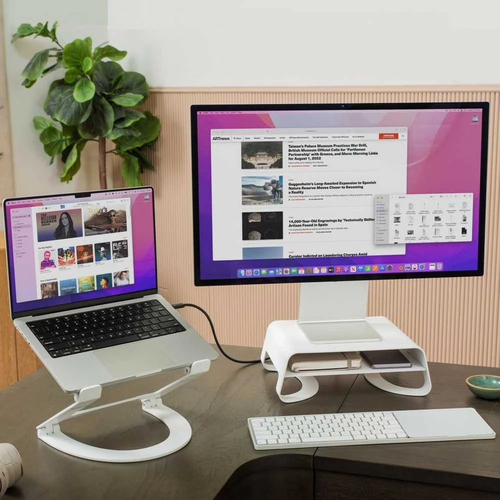 Twelve South Curve Riser – stovas iMac Baltas