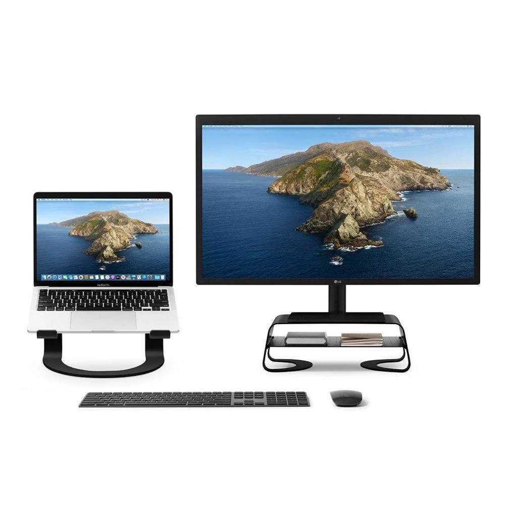 Twelve South Dvylika South Curve Riser, skirta Apple iMac (Juodas)